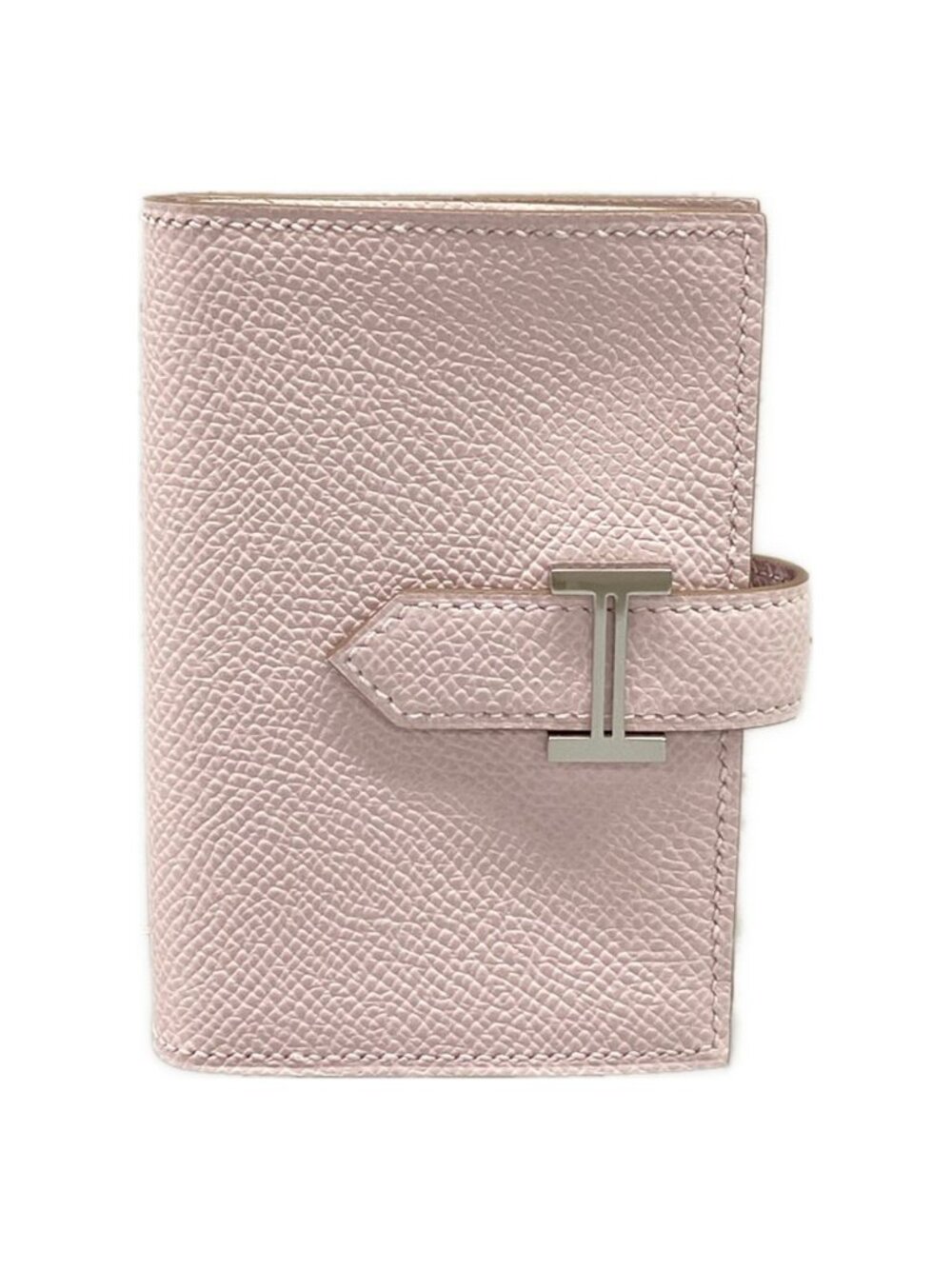 Hermes Coin Purse Bearn Mini Mauve Pale Silver